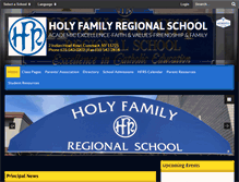 Tablet Screenshot of holyfamilyregional.com